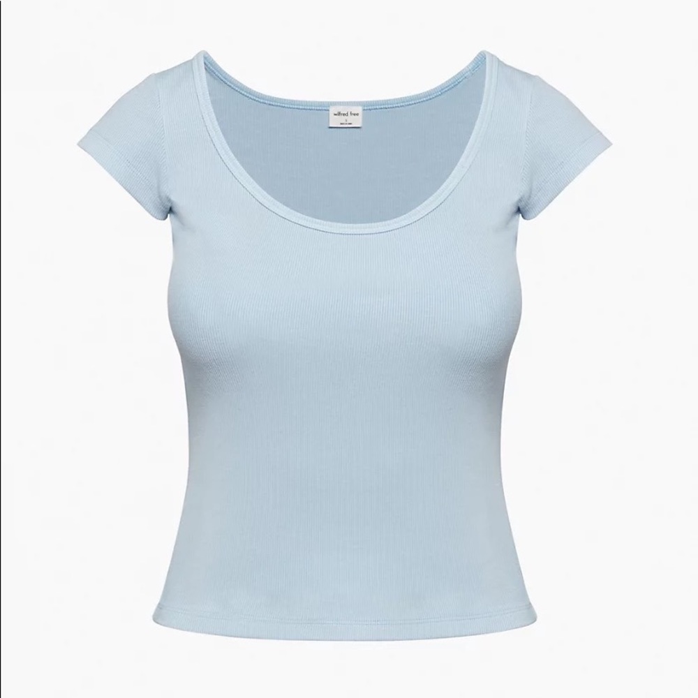 Wilfred Free Prize T-Shirt in Pastel Blue, Size S